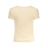 GUESS JEANS T-SHIRT MANICHE CORTE DONNA BEIGE
