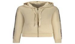 GUESS JEANS FELPA CON ZIP DONNA BEIGE