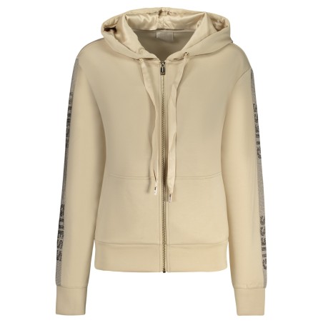 GUESS JEANS FELPA CON ZIP DONNA BEIGE