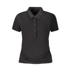 GUESS JEANS T-SHIRT MANICHE CORTE DONNA NERO