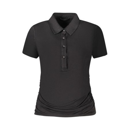 GUESS JEANS T-SHIRT MANICHE CORTE DONNA NERO