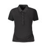 GUESS JEANS T-SHIRT MANICHE CORTE DONNA NERO
