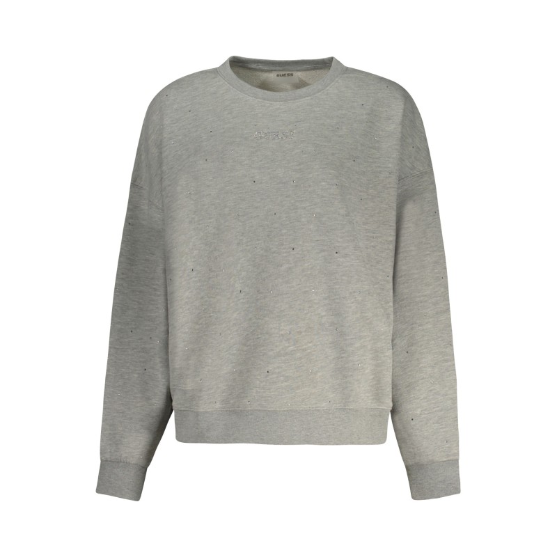 GUESS JEANS FELPA SENZA ZIP DONNA GRIGIO