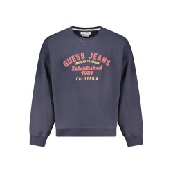 GUESS JEANS FELPA SENZA ZIP UOMO BLU