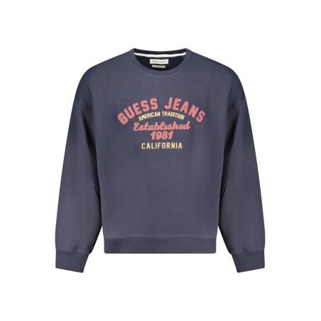 GUESS JEANS FELPA SENZA ZIP UOMO BLU