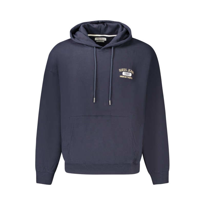 GUESS JEANS FELPA SENZA ZIP UOMO BLU