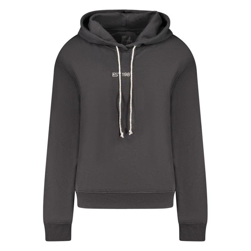 GUESS JEANS FELPA SENZA ZIP DONNA NERO