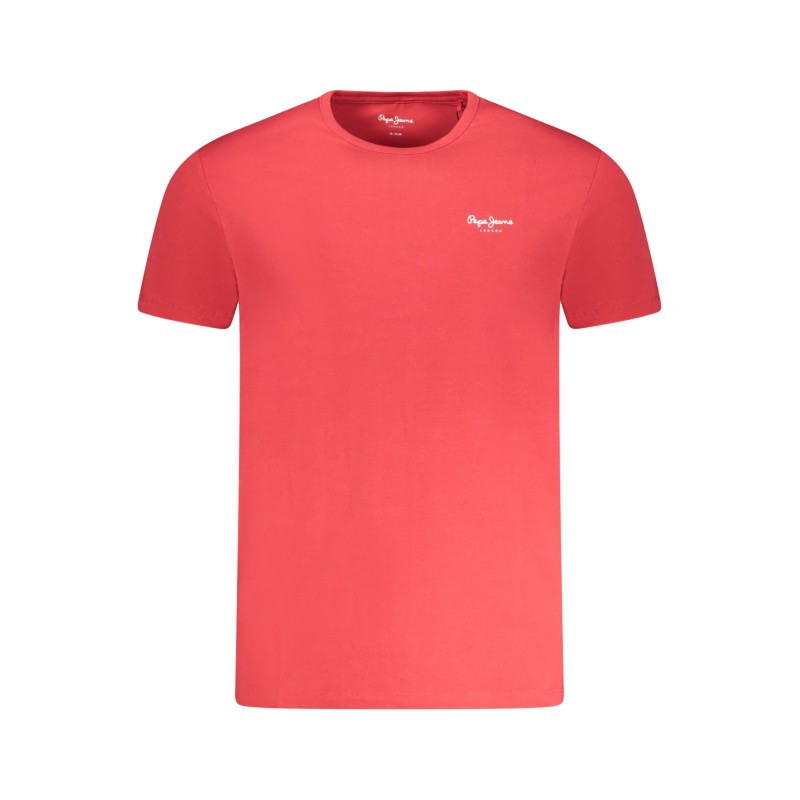 PEPE JEANS T-SHIRT MANICHE CORTE UOMO ROSSO