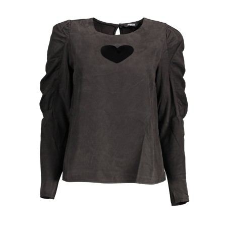 DESIGUAL CAMICIA MANICHE LUNGHE DONNA NERO