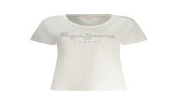 PEPE JEANS T-SHIRT MANICHE CORTE DONNA BIANCO