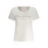 PEPE JEANS T-SHIRT MANICHE CORTE DONNA BIANCO