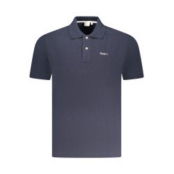 PEPE JEANS POLO MANICHE CORTE UOMO BLU