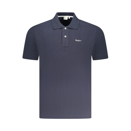 PEPE JEANS POLO MANICHE CORTE UOMO BLU