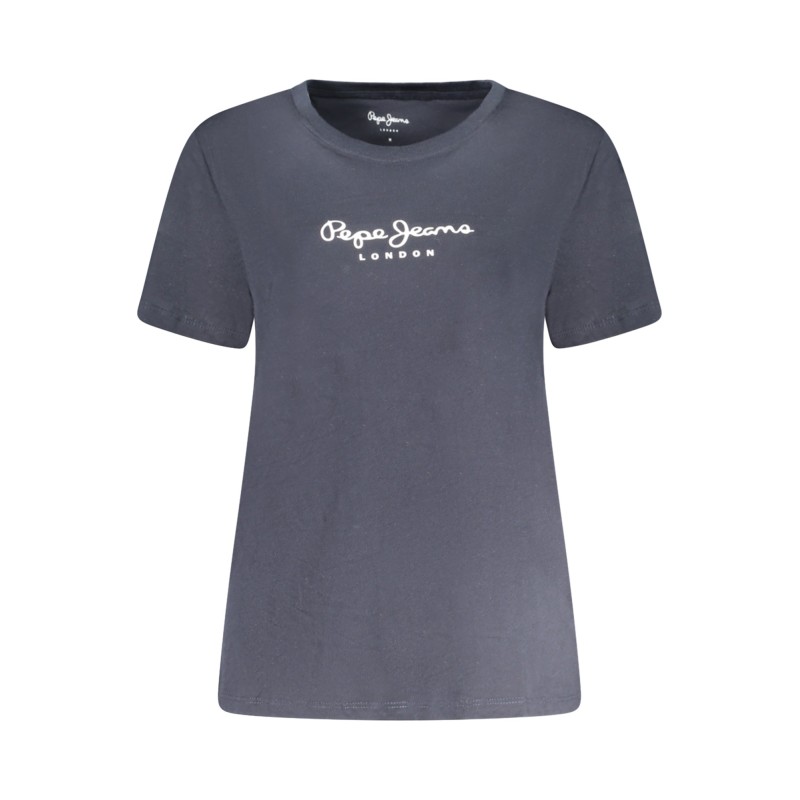PEPE JEANS T-SHIRT MANICHE CORTE DONNA BLU PEPE JEANS T-SHIRT MANICHE CORTE DONNA BLU