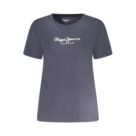 PEPE JEANS T-SHIRT MANICHE CORTE DONNA BLU