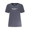 PEPE JEANS T-SHIRT MANICHE CORTE DONNA BLU
