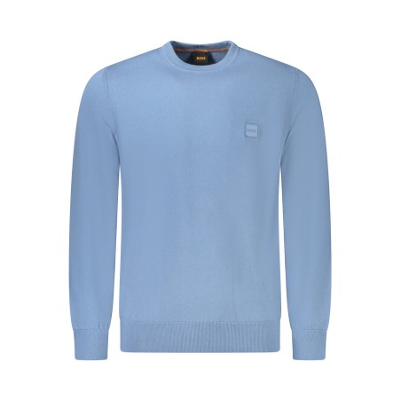 BOSS MAGLIA UOMO AZZURRO
