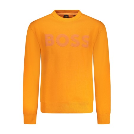 BOSS FELPA SENZA ZIP UOMO ARANCIO
