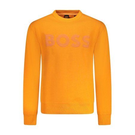 BOSS FELPA SENZA ZIP UOMO ARANCIO