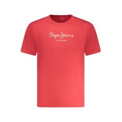 PEPE JEANS T-SHIRT MANICHE CORTE UOMO ROSSO