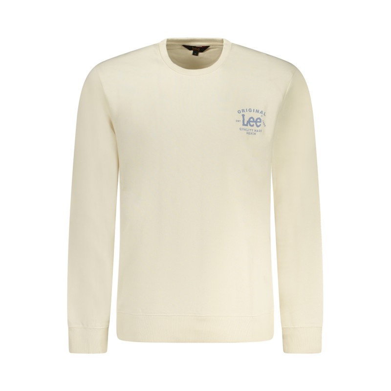 LEE FELPA SENZA ZIP UOMO BEIGE LEE FELPA SENZA ZIP UOMO BEIGE