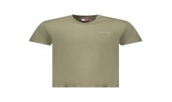 TOMMY HILFIGER T-SHIRT MANICHE CORTE UOMO VERDE