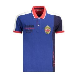 GAUDI JEANS POLO MANICHE CORTE UOMO BLU