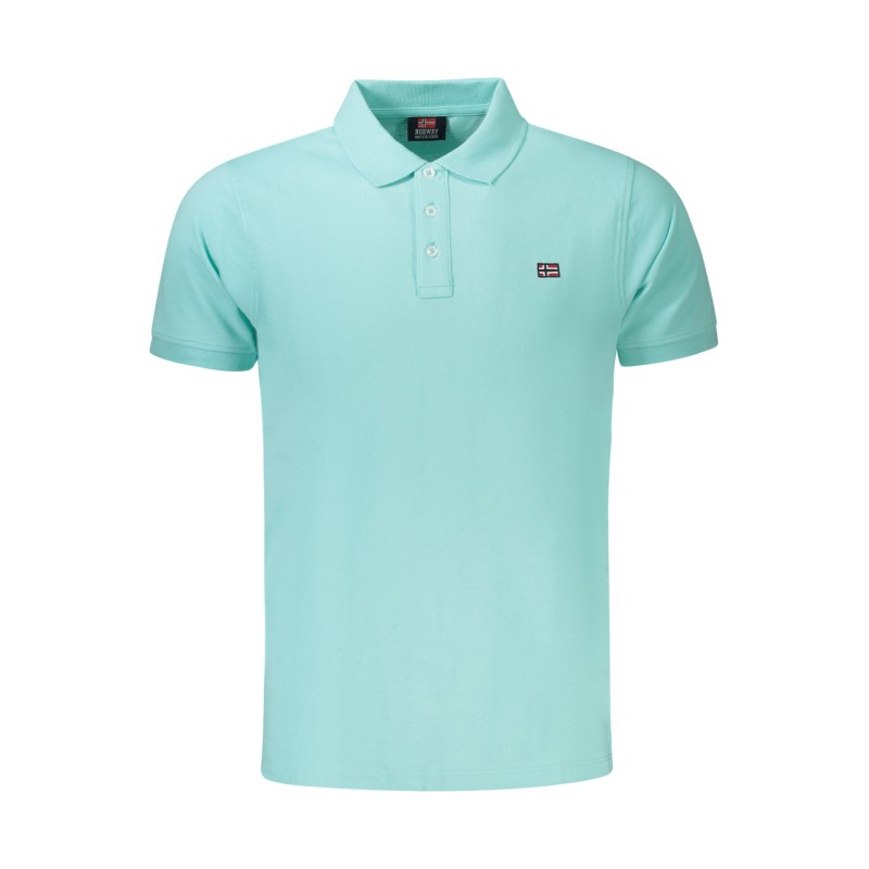 NORWAY 1963 POLO MANICHE CORTE UOMO AZZURRO NORWAY 1963 POLO MANICHE CORTE UOMO AZZURRO