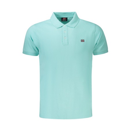 NORWAY 1963 POLO MANICHE CORTE UOMO AZZURRO