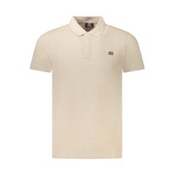 NORWAY 1963 POLO MANICHE CORTE UOMO BEIGE