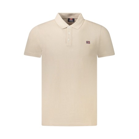 NORWAY 1963 POLO MANICHE CORTE UOMO BEIGE