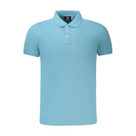 NORWAY 1963 POLO MANICHE CORTE UOMO AZZURRO