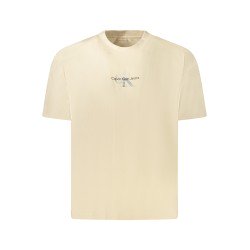 CALVIN KLEIN T-SHIRT MANICHE CORTE DONNA BEIGE