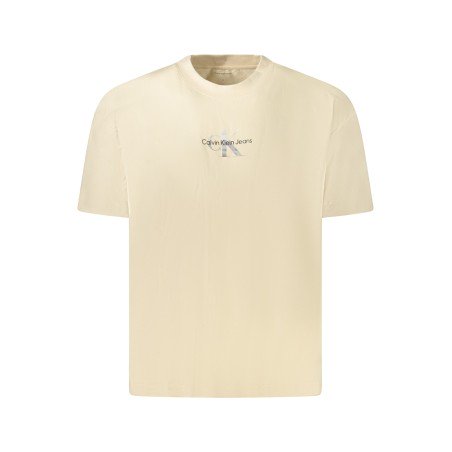 CALVIN KLEIN T-SHIRT MANICHE CORTE DONNA BEIGE