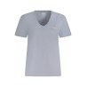 PEPE JEANS T-SHIRT MANICHE CORTE DONNA AZZURRO