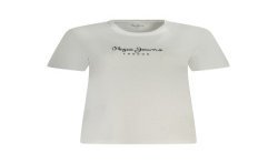 PEPE JEANS T-SHIRT MANICHE CORTE DONNA BIANCO