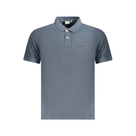 PEPE JEANS POLO MANICHE CORTE UOMO BLU