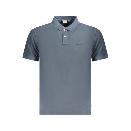 PEPE JEANS POLO MANICHE CORTE UOMO BLU