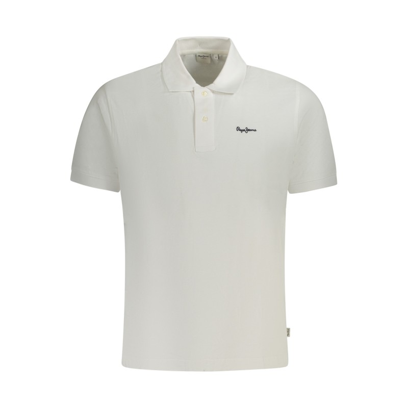 PEPE JEANS POLO MANICHE CORTE UOMO BIANCO PEPE JEANS POLO MANICHE CORTE UOMO BIANCO