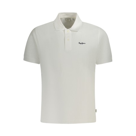 PEPE JEANS POLO MANICHE CORTE UOMO BIANCO