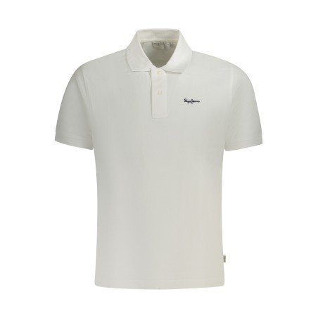 PEPE JEANS POLO MANICHE CORTE UOMO BIANCO