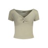 GUESS JEANS T-SHIRT MANICHE CORTE DONNA VERDE