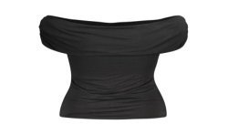 GUESS JEANS T-SHIRT MANICHE CORTE DONNA NERO