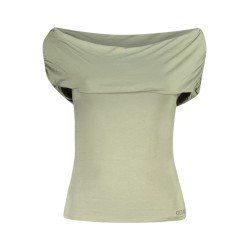 GUESS JEANS T-SHIRT MANICHE CORTE DONNA VERDE