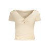 GUESS JEANS T-SHIRT MANICHE CORTE DONNA ROSA