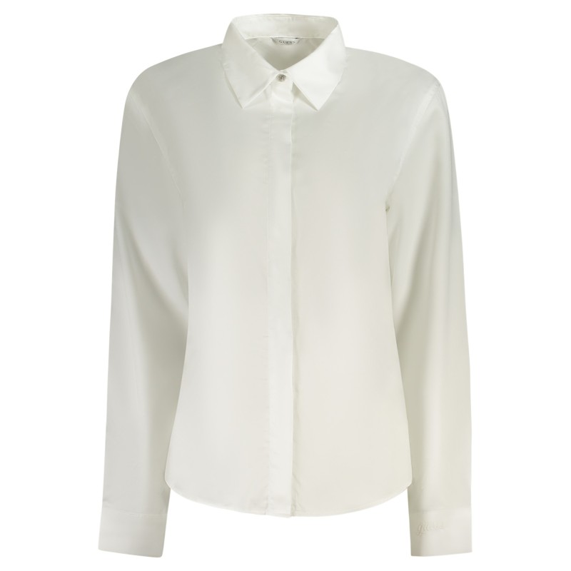 GUESS JEANS CAMICIA MANICHE LUNGHE DONNA BIANCO GUESS JEANS CAMICIA MANICHE LUNGHE DONNA BIANCO