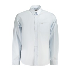 GUESS JEANS CAMICIA MANICHE LUNGHE UOMO AZZURRO