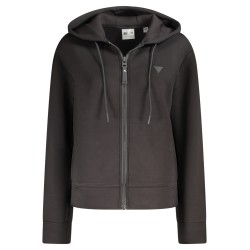 GUESS JEANS FELPA CON ZIP DONNA NERO