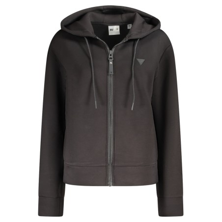 GUESS JEANS FELPA CON ZIP DONNA NERO