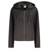 GUESS JEANS FELPA CON ZIP DONNA NERO